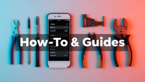 A user following our tech how-to guides to fix a smartphone issue.